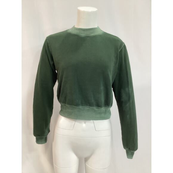 Cotton Citizen 'Milan' Green Cotton Crew Sweater Size XS - Picture 2 of 4